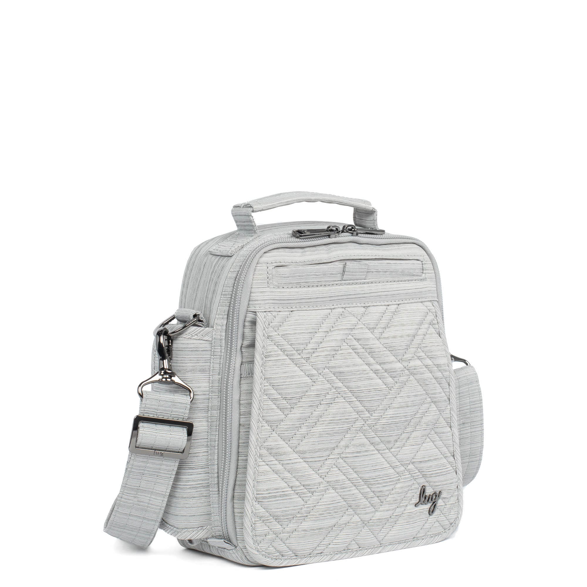 Flapper SE Convertible Crossbody Bag - BRUSHED SILVER - FlapperSE_BrushedSilver_02